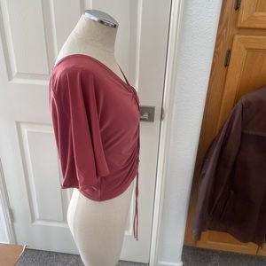 Polyester spandex fabric beautiful top for all occasions